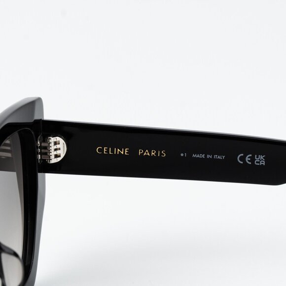 Celine TRIOMPHE Women Sunglasses Black Brown Gradient Butterfly CL40239F 01F - Picture 8 of 15